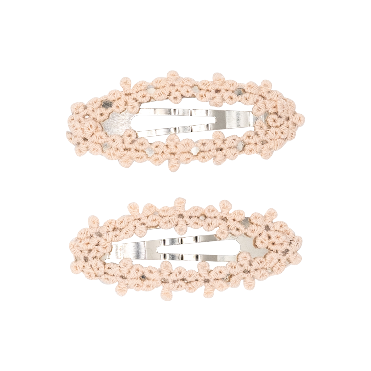 Powder Peach Flower - Clip