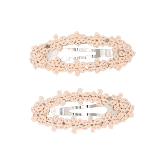 Powder Peach Flower - Clip