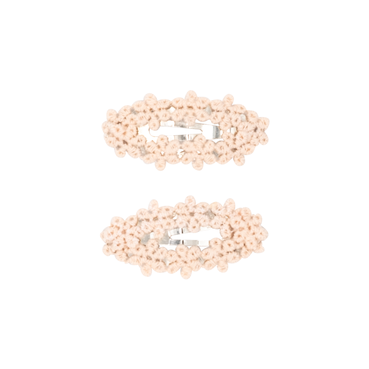 Powder Peach Flower - Mini Clip