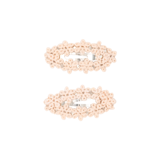 Powder Peach Flower - Mini Clip