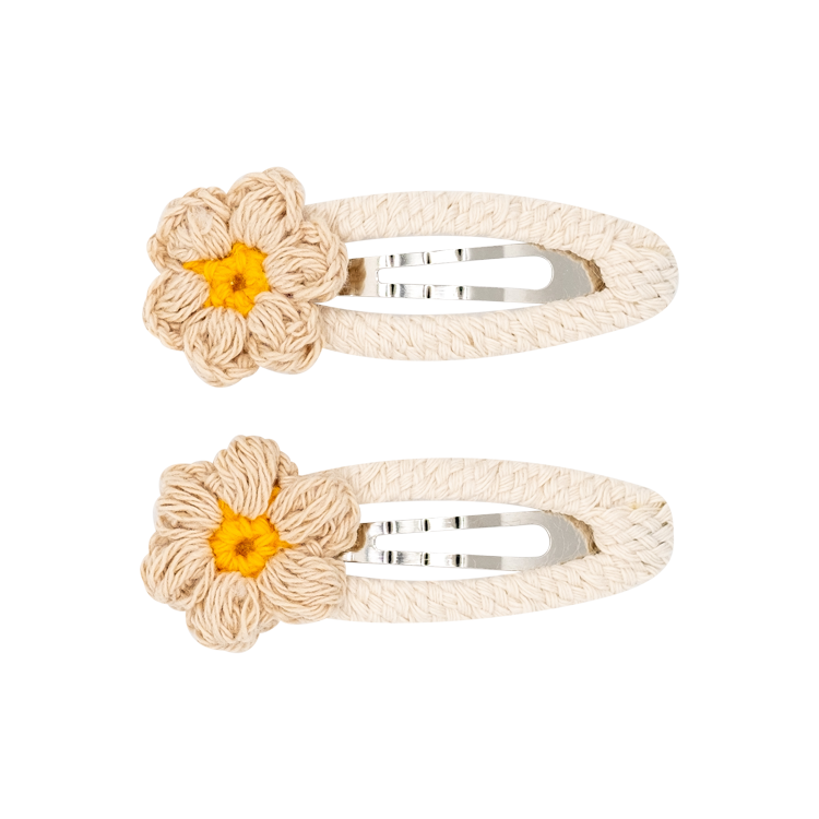 Knitted Jasmine - Ivory Clip