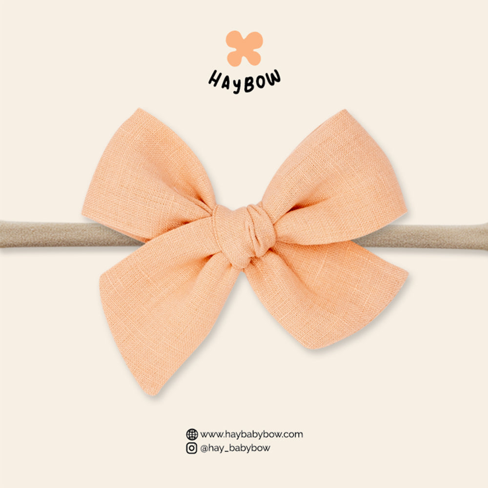 Peach – Large Pinwheel Bow