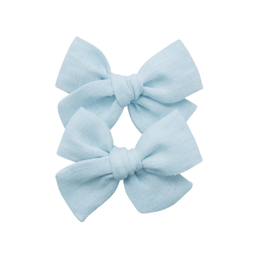 Sky Blue – Petit Pinwheel Bow