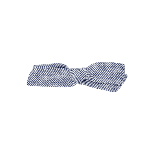 Linen Denim – Classic Knot Bow