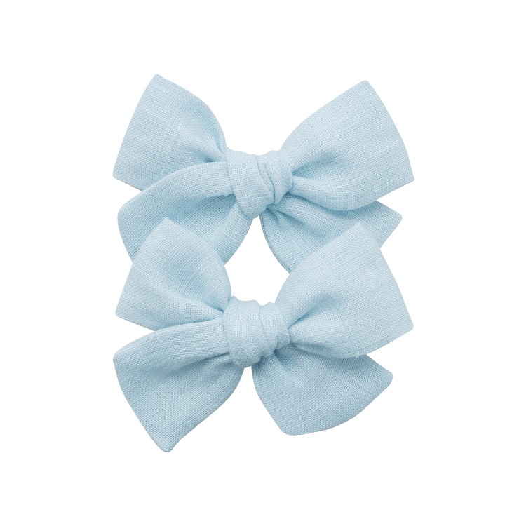 Sky Blue – Petit Pinwheel Bow