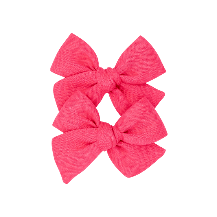 Sharp Pink – Petit Pinwheel Bow